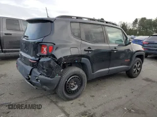 2019 Jeep Renegade Trailhawk z VIN ZACNJBC19KPK06415, wystawiony jako Copart lot #41493805 z przebiegiem 64 239 mil mil oraz Szkoda całkowita • Salvage title. Historia ofert i sprzedaży dostępna na DreamBid. Obrazek 3.