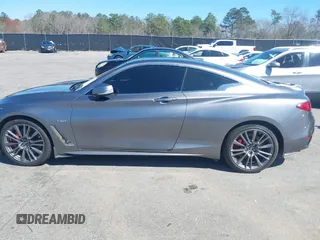 2017 Infiniti Q60 Red Sport 400 with VIN JN1FV7EL6HM700944, listed as a IAAI auction lot 41764147 with 157,211 mi miles and . Bid and sale history available at carsss.com. Image 14.