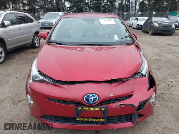 2017 Toyota Prius Two with VIN JTDKARFUXH3531849, listed as a IAAI auction lot 41301786 with 92,163 mi miles. Bid and sale history available at carsss.com. Image 12.