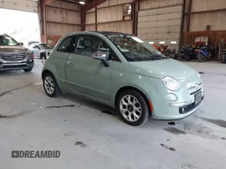 2017 FIAT 500 Lounge with VIN 3C3CFFCR1HT502950, listed as a IAAI auction lot 42752193 with 74,687 mi miles and . Bid and sale history available at DreamBid. Image 1.