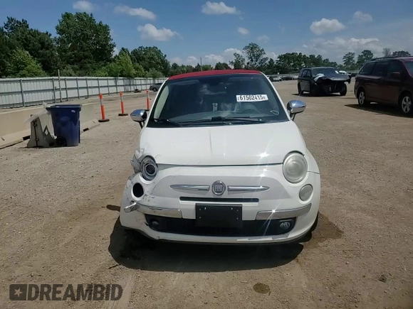 2012 FIAT 500 Lounge with VIN 3C3CFFER7CT109539, listed as a Copart auction lot 61502415 with 105,832 mi miles and Salvage title. Bid and sale history available at DreamBid. Image 13.