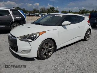 2014 Hyundai Veloster with VIN KMHTC6AD6EU200224, listed as a Copart auction lot 65164185 with 132,503 mi miles and Salvage title. Bid and sale history available at DreamBid. Image 1.