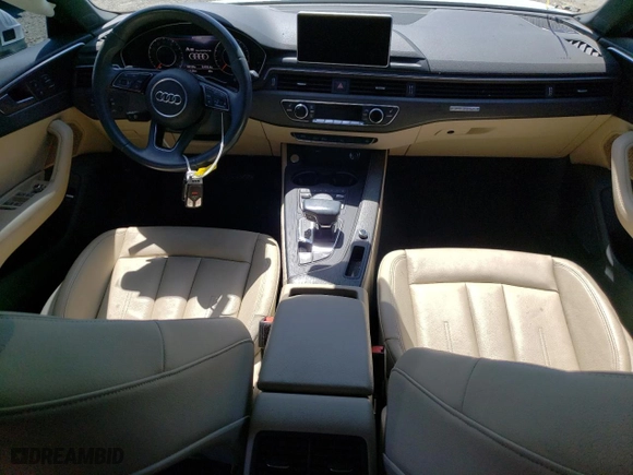 2019 Audi A5 Sportback Premium Plus with VIN WAUBNCF57KA035997, listed as a Copart auction lot 51957985 with 66,354 mi miles and Salvage Title. Bid and sale history available at carsss.com. Image 8.