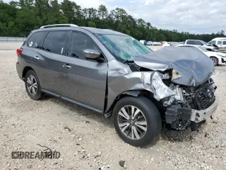 2017 Nissan Pathfinder SL with VIN 5N1DR2MM2HC698035, listed as a Copart auction lot 53912965 with 116,704 mi miles and Salvage title. Bid and sale history available at DreamBid. Image 4.