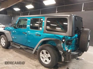 2020 Jeep Wrangler Unlimited Sport S z VIN 1C4HJXDN9LW194222, wystawiony jako IAAI lot #42079625 z przebiegiem 78 437 mil mil oraz . Historia ofert i sprzedaży dostępna na DreamBid. Obrazek 6.