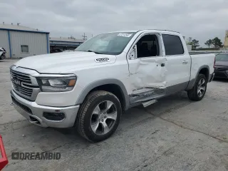 2019 Ram 1500 Laramie z VIN 1C6SRFJTXKN654141, wystawiony jako Copart lot #57014245 z przebiegiem 89 070 mil mil oraz Szkoda całkowita • Salvage title. Historia ofert i sprzedaży dostępna na DreamBid. Obrazek 1.