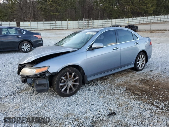 2007 Acura TSX with VIN JH4CL96877C017892, listed as a Copart auction lot 42553295 with 0 mi miles and Salvage Title. Bid and sale history available at carsss.com. Image 1.