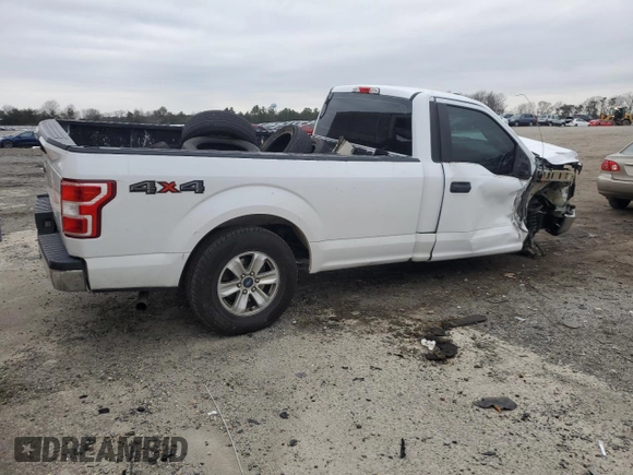 2018 Ford F-150 XL with VIN 1FTMF1EB6JKD15262, listed as a Copart auction lot 85259534 with 196,625 mi miles and Salvage Title. Bid and sale history available at carsss.com. Image 3.