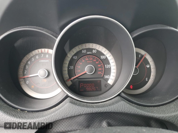 2012 Kia Forte EX with VIN KNAFU4A29C5597563, listed as a Copart auction lot 69807704 with 98,267 mi miles and Salvage Title. Bid and sale history available at carsss.com. Image 9.