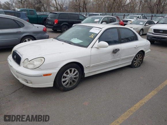 2003 Hyundai Sonata GLS with VIN KMHWF35H93A889013, listed as a IAAI auction lot 41751356 with 213,896 mi miles. Bid and sale history available at carsss.com. Image 2.