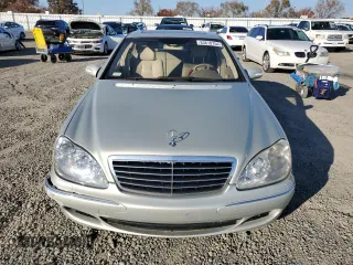 2003 Mercedes-Benz S-Class 5.0L with VIN WDBNG75J03A365710, listed as a Copart auction lot 83610754 with 0 mi miles and Salvage Title. Bid and sale history available at carsss.com. Image 5.