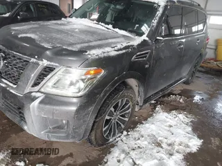 2020 Nissan Armada SL with VIN JN8AY2NC9L9620412, listed as a IAAI auction lot 41580327 with 93,247 mi miles. Bid and sale history available at carsss.com. Image 6.