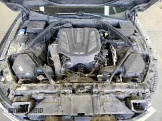 2018 Genesis G80 3.3T Sport with VIN KMHGN4JB3JU222254, listed as a Copart auction lot 79540124 with 108,418 mi miles and Salvage Title. Bid and sale history available at carsss.com. Image 11.