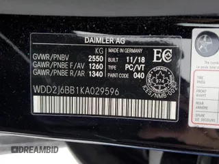 2019 Mercedes-Benz CLS with VIN WDD2J6BB1KA029596, listed as a Copart auction lot 46094585 with 140,748 mi miles and Clean Title. Bid and sale history available at carsss.com. Image 13.