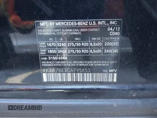 2012 Mercedes-Benz GL-Class GL 450 with VIN 4JGBF7BE2CA795653, listed as a IAAI auction lot 41847301 with 144,137 mi miles. Bid and sale history available at carsss.com. Image 9.