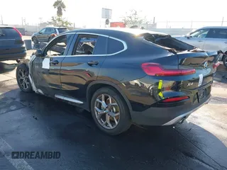 2020 BMW X4 xDrive30i with VIN 5UX2V1C09L9B85226, listed as a IAAI auction lot 41195103 with 1 mi miles. Bid and sale history available at carsss.com. Image 3.