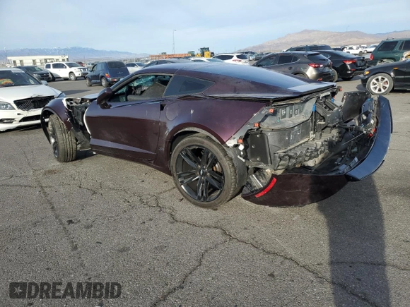 2017 Chevrolet Corvette Grand Sport 2LT with VIN 1G1YX2D75H5120935, listed as a Copart auction lot 84403624 with 0 mi miles and Salvage Title. Bid and sale history available at carsss.com. Image 2.