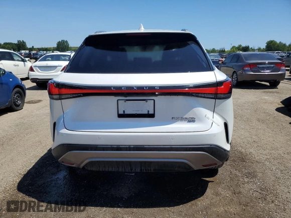 2024 Lexus RX 350h with VIN 2T2BBMCA2RC026628, listed as a Copart auction lot 63908035 with 14,710 mi miles and Clean title. Bid and sale history available at DreamBid. Image 6.