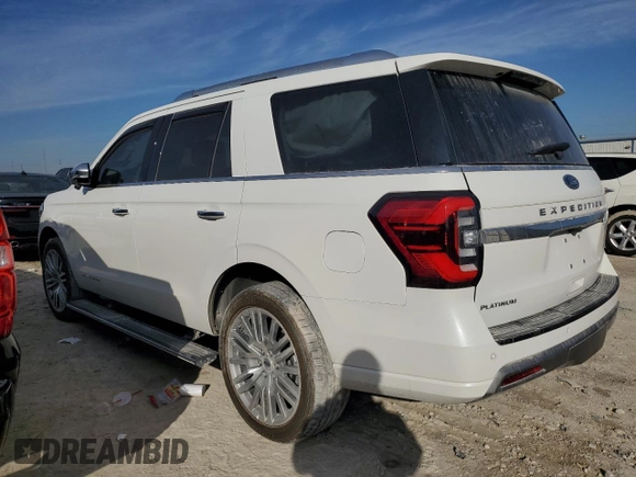 2023 Ford Expedition Platinum with VIN 1FMJU1M88PEA26014, listed as a Copart auction lot 89071995 with 23,830 mi miles and Salvage Title. Bid and sale history available at carsss.com. Image 2.