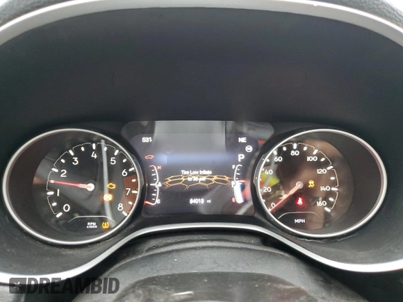 2019 Jeep Compass Limited with VIN 3C4NJCCB6KT659868, listed as a Copart auction lot 80704144 with 84,013 mi miles and Salvage title. Bid and sale history available at DreamBid. Image 9.