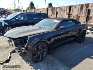 2023 Chevrolet Camaro 1LT with VIN 1G1FB3DX6P0148329, listed as a Copart auction lot 72245274 with 7,584 mi miles and Salvage Title. Bid and sale history available at carsss.com. Image 1.