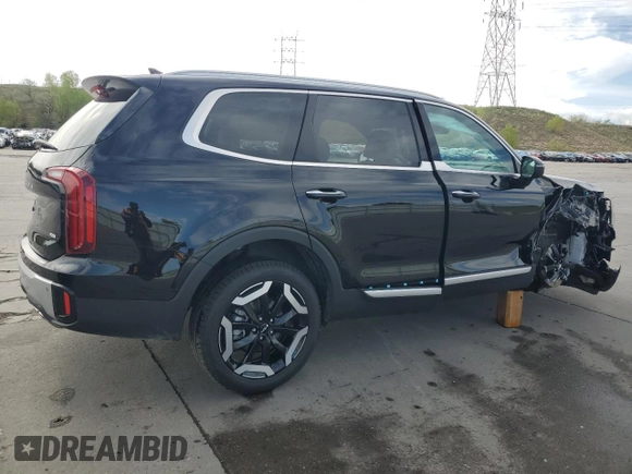 2024 Kia Telluride S with VIN 5XYP6DGC1RG500941, listed as a Copart auction lot 55522735 with 7,172 mi miles and Salvage title. Bid and sale history available at DreamBid. Image 3.