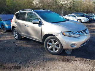 2010 Nissan Murano S with VIN JN8AZ1MU8AW013594, listed as a IAAI auction lot 41759377 with 109,272 mi miles. Bid and sale history available at carsss.com. Image 1.