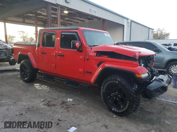 2022 Jeep Gladiator Sport S z VIN 1C6HJTAG8NL149010, wystawiony jako Copart lot #76550524 z przebiegiem 15 181 mil mil oraz Szkoda całkowita • Salvage title. Historia ofert i sprzedaży dostępna na DreamBid. Obrazek 4.