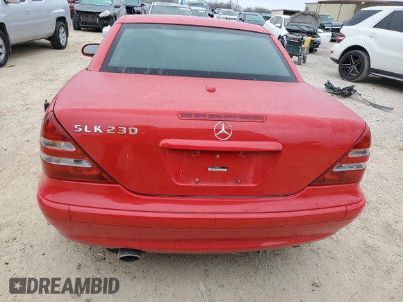 2002 Mercedes-Benz SLK-Class 2.3L Kompressor with VIN WDBKK49F22F240019, listed as a Copart auction lot 88418885 with 55,974 mi miles and Clean Title. Bid and sale history available at carsss.com. Image 6.