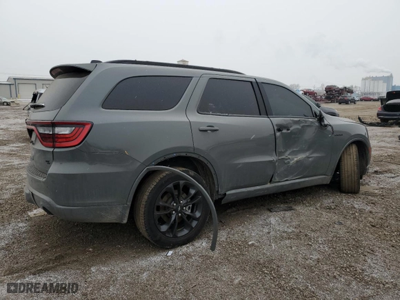 2023 Dodge Durango R/T Plus with VIN 1C4SDJCT4PC676534, listed as a Copart auction lot 44408075 with 0 mi miles and Salvage Title. Bid and sale history available at carsss.com. Image 3.