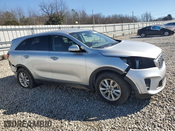 2019 Kia Sorento LX with VIN 5XYPG4A3XKG560499, listed as a Copart auction lot 46121545 with 73,893 mi miles and Salvage Title. Bid and sale history available at carsss.com. Image 4.