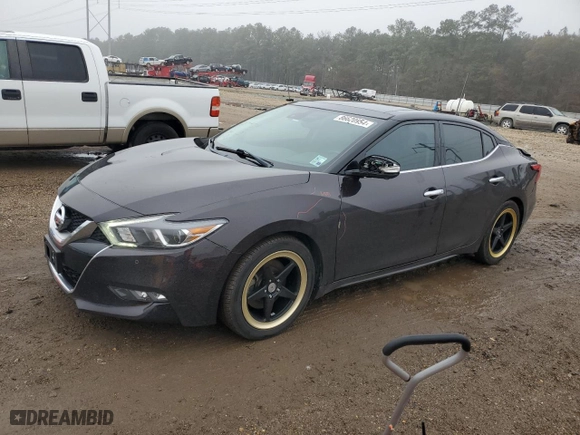 2016 Nissan Maxima 3.5 SL with VIN 1N4AA6AP1GC404780, listed as a Copart auction lot 86620954 with 115,437 mi miles and Salvage Title. Bid and sale history available at carsss.com. Image 1.