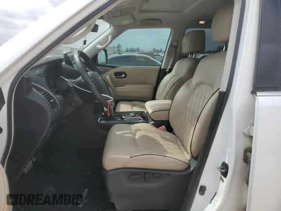 2021 Nissan Armada Platinum with VIN JN8AY2DBXM9791048, listed as a Copart auction lot 50686825 with 129,657 mi miles and Clean title. Bid and sale history available at DreamBid. Image 7.