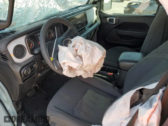 2024 Jeep Wrangler Sport S z VIN 1C4PJXAN9RW138743, wystawiony jako Copart lot #75490194 z przebiegiem 16 573 mil mil oraz Szkoda całkowita • Salvage title. Historia ofert i sprzedaży dostępna na DreamBid. Obrazek 8.