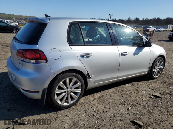 2012 Volkswagen Golf TDI with VIN WVWDM7AJ4CW278732, listed as a Copart auction lot 53687045 with 144,975 mi miles and Clean title. Bid and sale history available at DreamBid. Image 3.