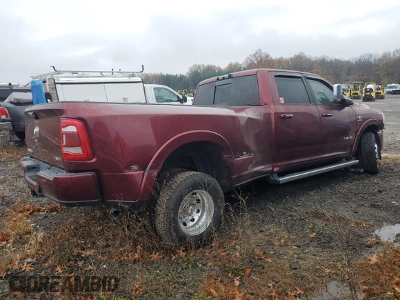 2020 Ram 3500 Laramie with VIN 3C63RRJL9LG190789, listed as a Copart auction lot 80558134 with 77,805 mi miles and Salvage Title. Bid and sale history available at carsss.com. Image 3.
