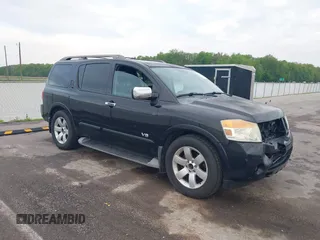 2009 Nissan Armada LE z VIN 5N1BA08C09N606236, wystawiony jako IAAI lot #42136646 z przebiegiem 205 032 mil mil oraz . Historia ofert i sprzedaży dostępna na DreamBid. Obrazek 1.