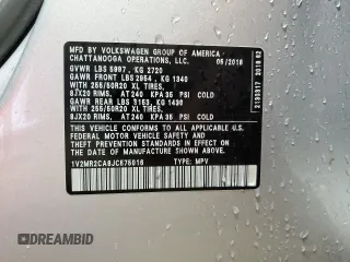 2018 Volkswagen Atlas SEL z VIN 1V2MR2CA8JC575016, wystawiony jako Copart lot #54044235 z przebiegiem 90 455 mil mil oraz Szkoda całkowita • Salvage title. Historia ofert i sprzedaży dostępna na DreamBid. Obrazek 13.
