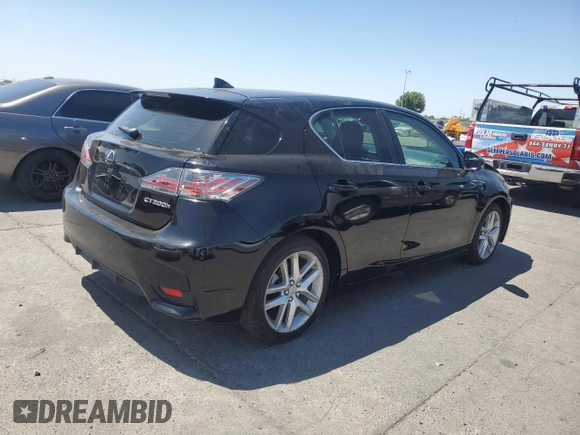 2014 Lexus CT 200h with VIN JTHKD5BH3E2190268, listed as a Copart auction lot 61480845 with 84,631 mi miles and Salvage title. Bid and sale history available at DreamBid. Image 3.