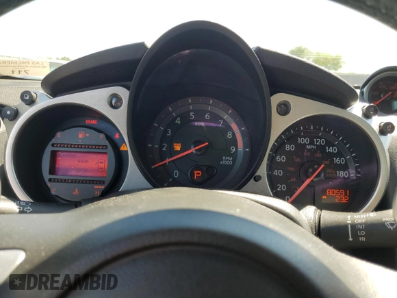 2014 Nissan 370Z Touring with VIN JN1AZ4FH6EM620580, listed as a Copart auction lot 49808725 with 80,591 mi miles and Clean Title. Bid and sale history available at DreamBid. Image 9.