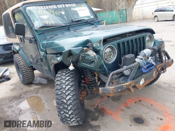 1999 Jeep Wrangler Sahara with VIN 1J4FY49S7XP440582, listed as a IAAI auction lot 41967151 with 163,710 mi miles and . Bid and sale history available at DreamBid. Image 6.