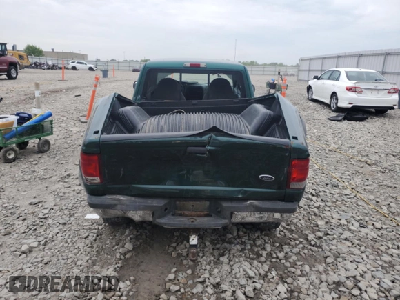 2000 Ford Ranger XLT with VIN 1FTZR15X7YTA02430, listed as a Copart auction lot 59917055 with 152,672 mi miles and Non repairable. Bid and sale history available at DreamBid. Image 6.