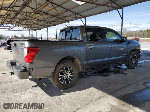 2021 Nissan Titan SV z VIN 1N6AA1EFXMN518756, wystawiony jako Copart lot #44969775 z przebiegiem 101 589 mil mil oraz Szkoda całkowita • Salvage title. Historia ofert i sprzedaży dostępna na DreamBid. Obrazek 3.