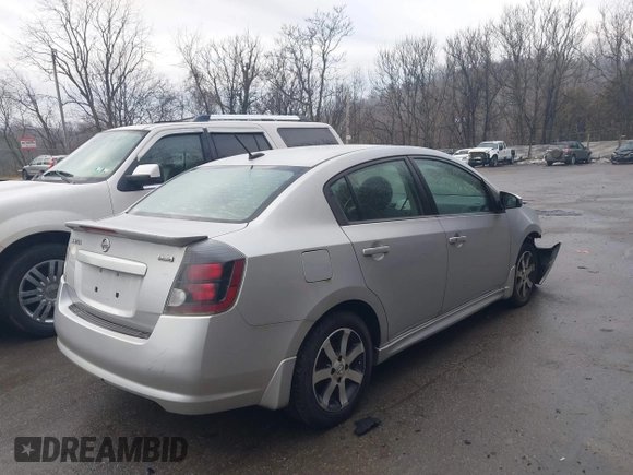 2012 Nissan Sentra SR with VIN 3N1AB6AP3CL742352, listed as a IAAI auction lot 41477160 with 118,044 mi miles and . Bid and sale history available at DreamBid. Image 4.