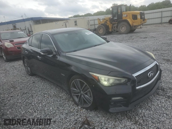 2014 Infiniti Q50 Hybrid Sport with VIN JN1AV7AP0EM691754, listed as a Copart auction lot 56005975 with 176,845 mi miles and Clean Title. Bid and sale history available at DreamBid. Image 4.