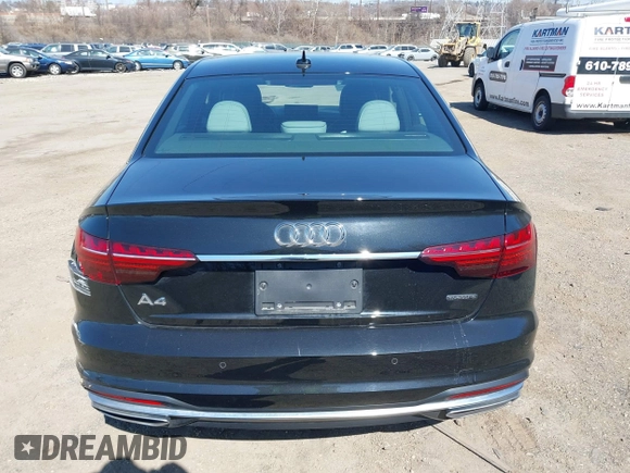 2023 Audi A4 S line Premium Plus with VIN WAUEAAF49PA001586, listed as a IAAI auction lot 41772434 with 30,388 mi miles and . Bid and sale history available at DreamBid. Image 17.