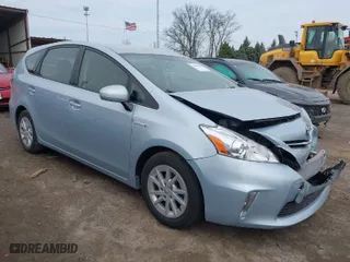 2012 Toyota Prius v Two with VIN JTDZN3EUXC3170407, listed as a IAAI auction lot 41806028 with 177,350 mi miles. Bid and sale history available at carsss.com. Image 1.