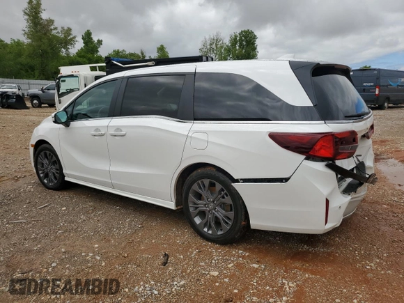 2025 Honda Odyssey Touring with VIN 5FNRL6H8XSB039033, listed as a Copart auction lot 56111255 with 4,842 mi miles and Salvage title. Bid and sale history available at DreamBid. Image 2.