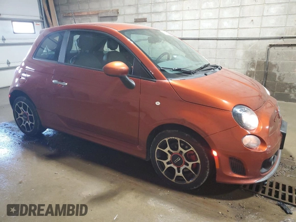 2013 FIAT 500 Turbo with VIN 3C3CFFHH7DT645525, listed as a Copart auction lot 54335795 with 143,758 mi miles and Clean Title. Bid and sale history available at carsss.com. Image 4.