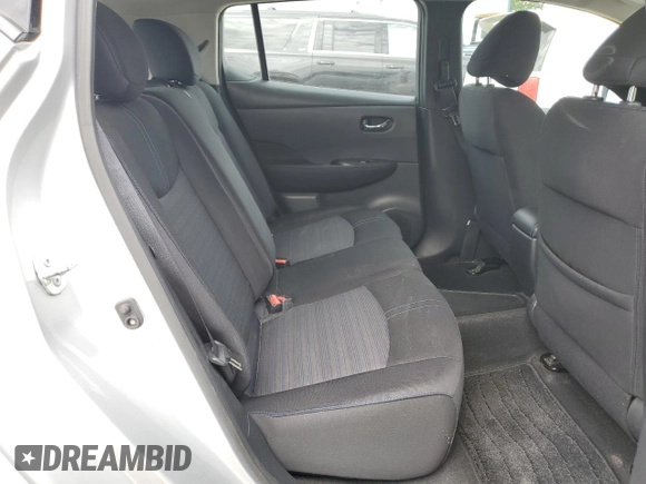 2019 Nissan LEAF SV with VIN 1N4AZ1CP3KC307985, listed as a Copart auction lot 55801095 with 107,259 mi miles and Salvage title. Bid and sale history available at DreamBid. Image 10.